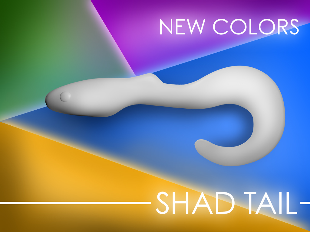 SHAD TAIL - NEW COLORS