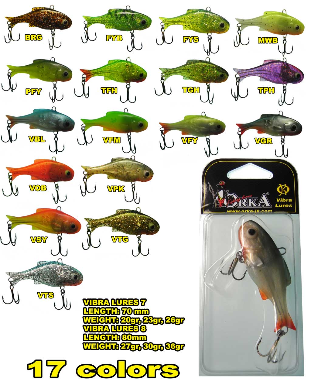 VIBRA LURES-New product in Orka product line